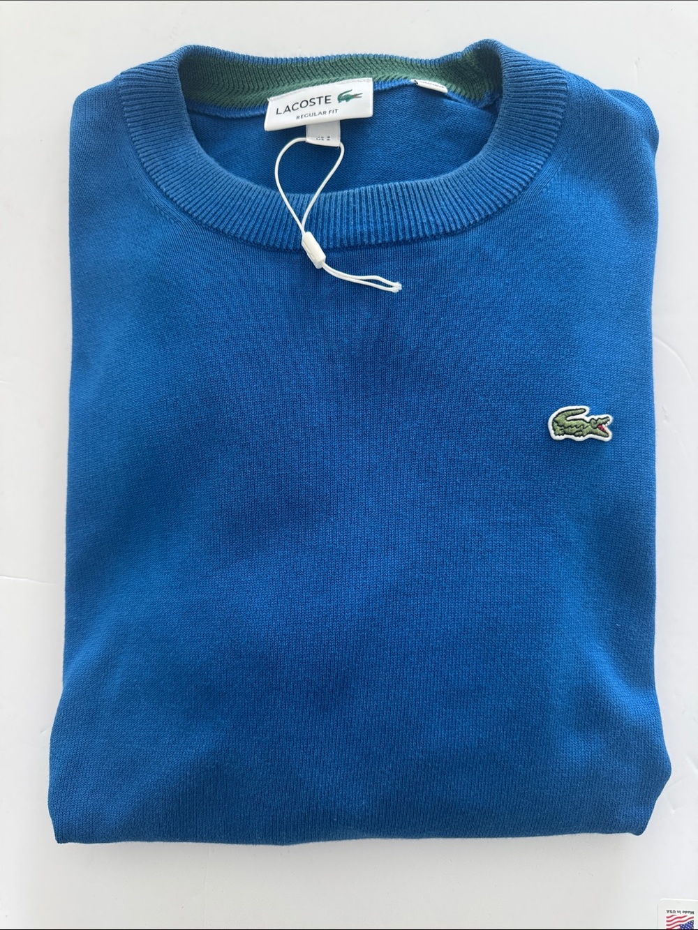 Lacoste Men's Classic Blue Crewneck Sweater